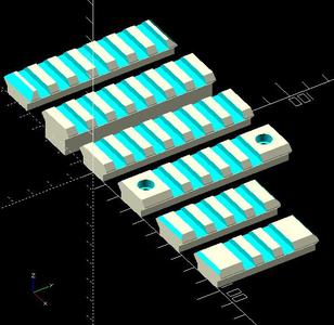 Parametric Picatinny rail v2.1