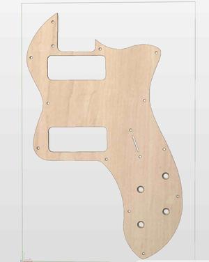pick guard for thin line telecaster with 2 v 2 tone, and standard p90