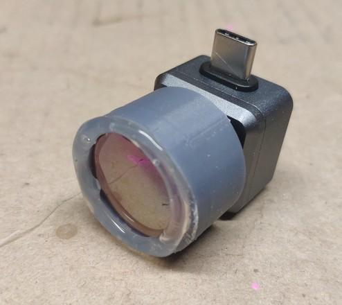 Macro Lens Adapter for xinfrared xh08 thermal cam for 20mm diameter ZnSe CO2 Laser Lens