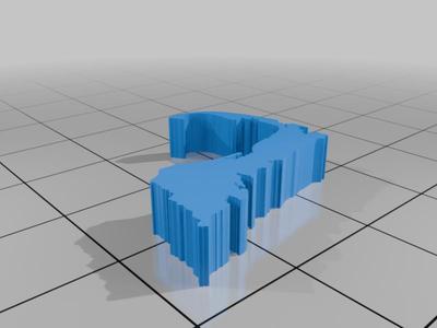 2D relief of CAPE COD (No Islands)