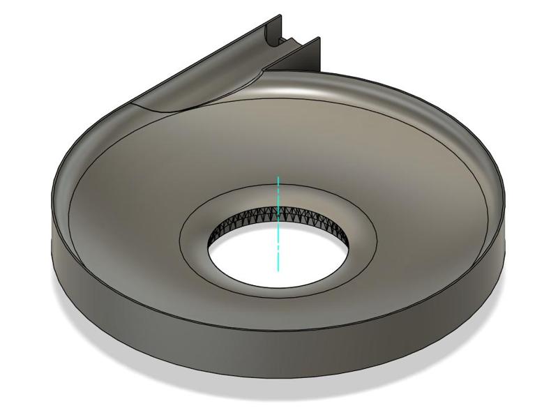 Funnel for Gravitrax Compatible Drop Spiral with entrance