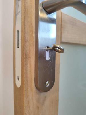 Child lock for bathroom key