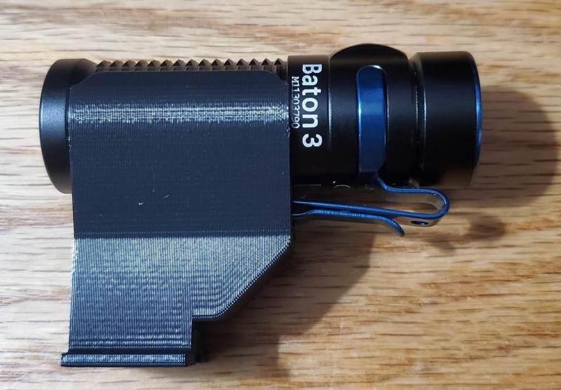 Hot-shoe mount for Baton3 Flashlight