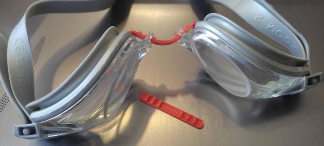 swimming goggles nose bridge