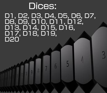 Dices: From D1 to D20