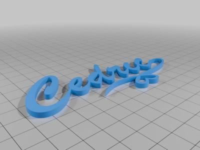 Glas Name Tag