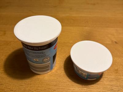 Yogurt cup lid