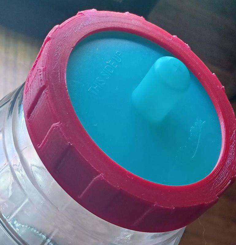 Pickle Jar Lid to Mason Wide Mouth Fermenter, Dry Lid (stp included)