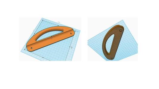 Fridge, freezer door handle, Nantgaredig