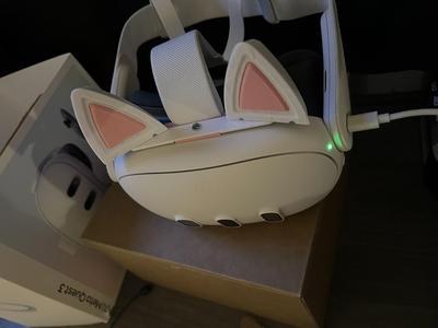 Cat Ears for Meta Quest 3 - Accessory Mount