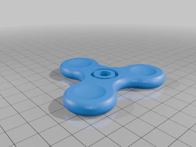 Tri Fidget Spinner Toy With ball bearing (print in place)