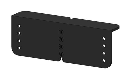 Bohrschablone / drilling template Bagganäs
