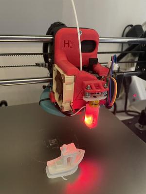 BIQU H2 mount with Blouch for Anycubic i3 Mega X-Carriage [MK4] - more space for fan & BLTouch
