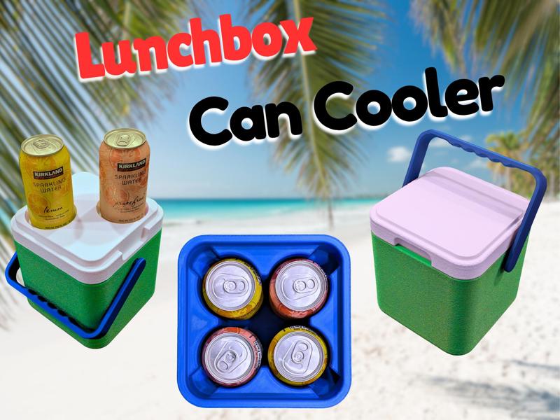 Small cooler for lunchbox or 4 cans
