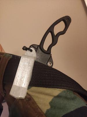 Belt knife clip