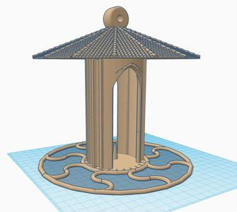 Gothic roman fat ball bird feeder