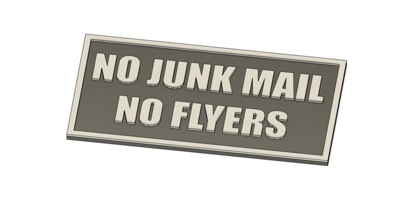 NO JUNK MAIL | NO FLYERS