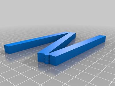 Folding X-Wing Range Ruler