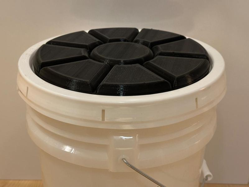 5 Gallon Bucket Lid TPU Seat Cushion - Portable