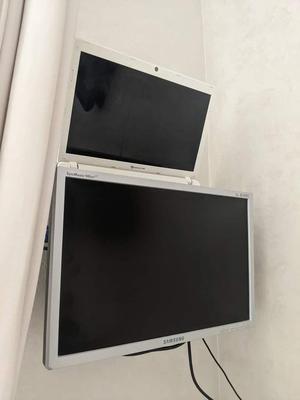 Wall mount for monitor and laptop