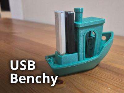 Benchy USB Stick Holder