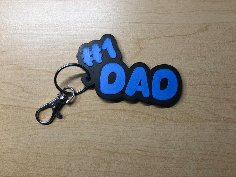 #1 DAD keychain