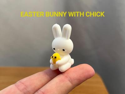 Easter Bunny with Chick