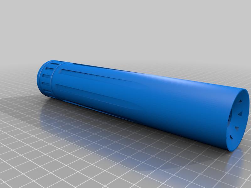 Airsoft 14mm ccw (or cw) Suppressor with Baffles