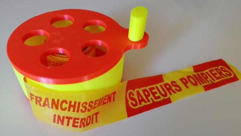 DEVIDOIR / ENROULEUR de RUBALISE (safety tape winder)