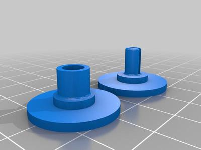 Fidget spinners caps for 608 bearings