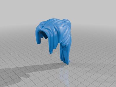 Scaled Up Versions of Lego Hair for Maxifig