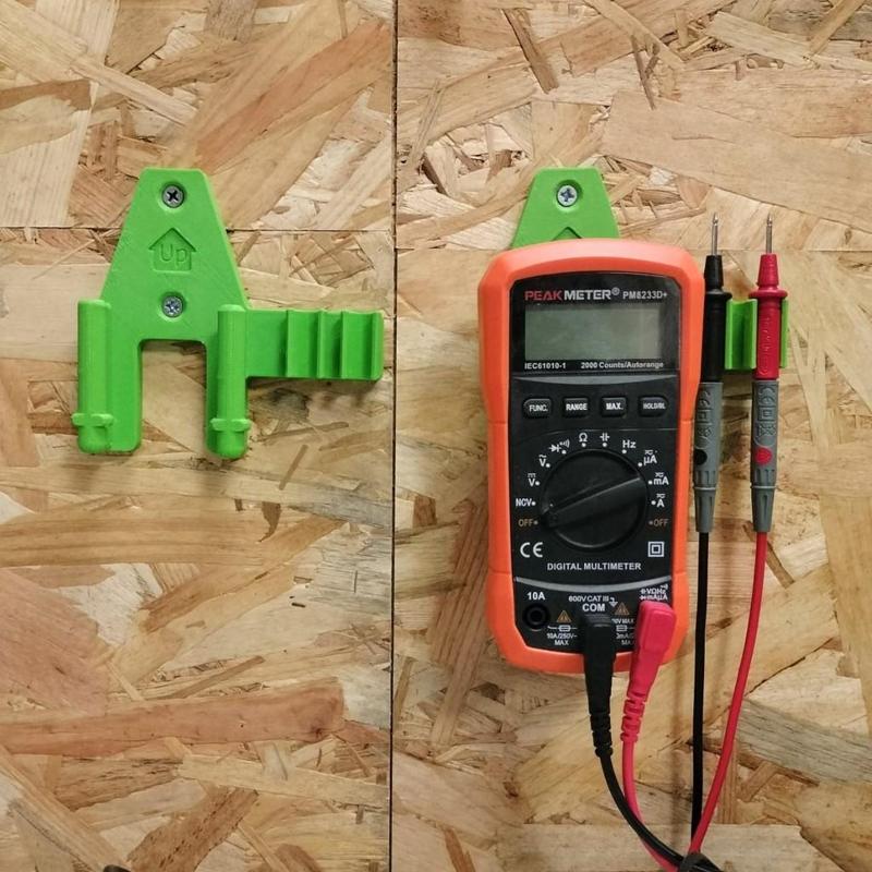 Multimeter slide holder (Peak-meter)