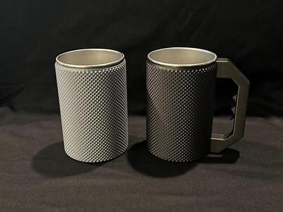 Totally Knurly 16oz Stainless Steel Cup Caddy