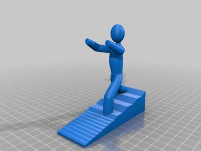 DOORSTOP GUY STOPPING A DOOR (DOOR HOLDER)