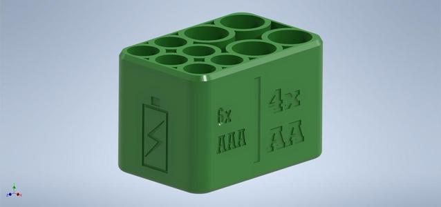 4 AA + 6 AAA Battery holder