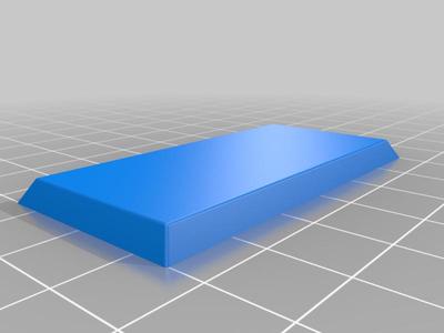 Rectangular base 30x60mm