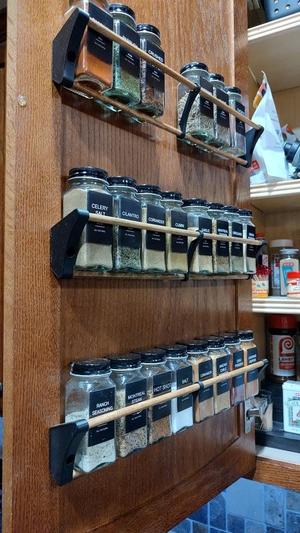 Cabinet Mount Spice Rack