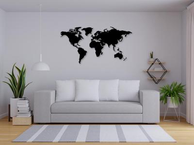 World Map, Wall Art Decor, Home Decor, Office Decor