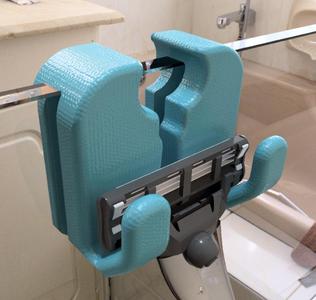 Razor holder for shower glass wall (6 and 8 mm)