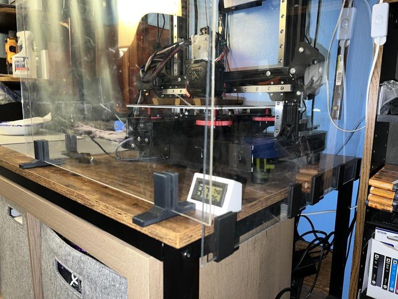 Portable 2mm Clear Acrylic Draft Guard Parts