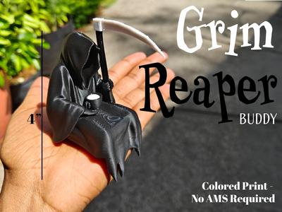 Grim Reaper Figurine with Cup - Death's Day Off