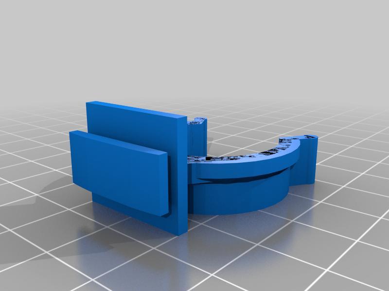 Kitchen furniture leg molding clip