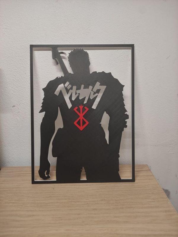 Berserk Guts 2D wall art