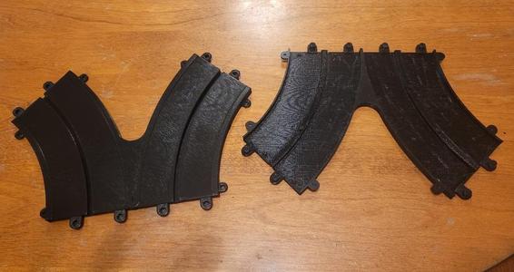 Motorific Custom Track Y Adapter Two Lane to Two Single Lane Curves