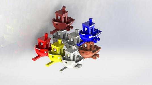 Stackable "LEGO" Benchy 