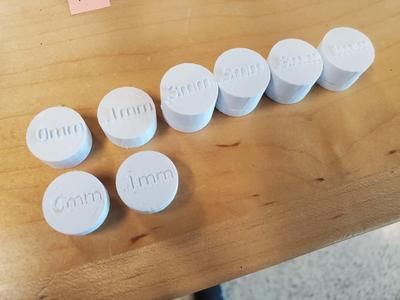 Socket Tolerance Test 1mm to 0mm