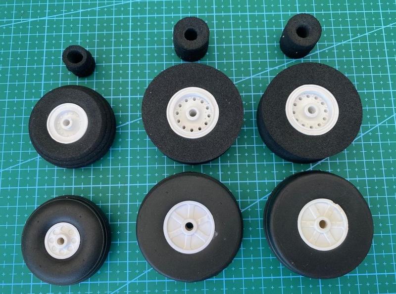 A-10 RC Airplane Scale Wheel Rims E-Flite 64mm EDF