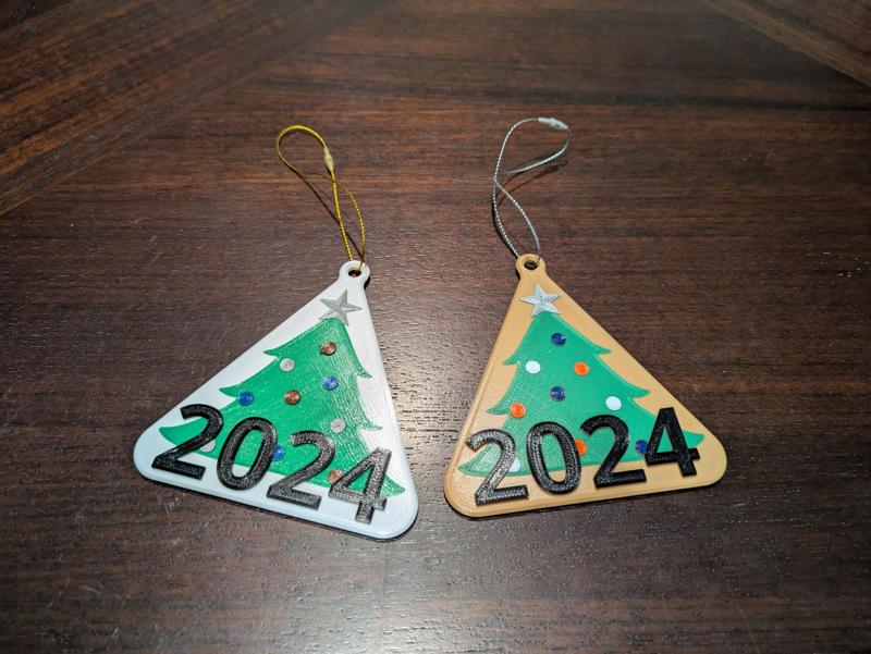 Commemorative Christmas Ornament 2024