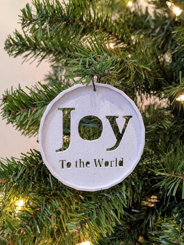Joy to the World - Christian Ornament - Christmas
