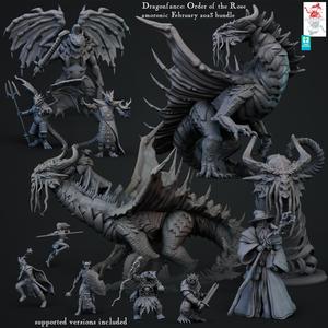 Dragonfance: The order of the Rose - Gold Dragon, Archmage and Knights bundle 26